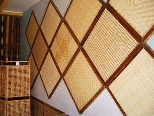 Потолочные и настенные панели из бамбука